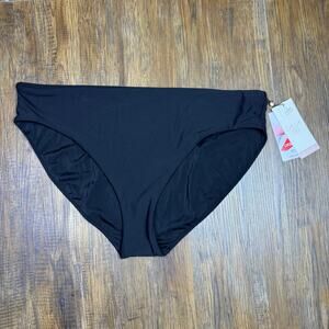 Calia Core Mid Rise bottom XL solid pure black NWT bikini bottom